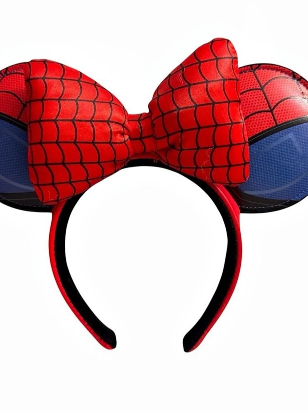 RARE Disney Parks 2023 Marvel Spider-Man Mickey Minnie Ears Headband **FLAWED**